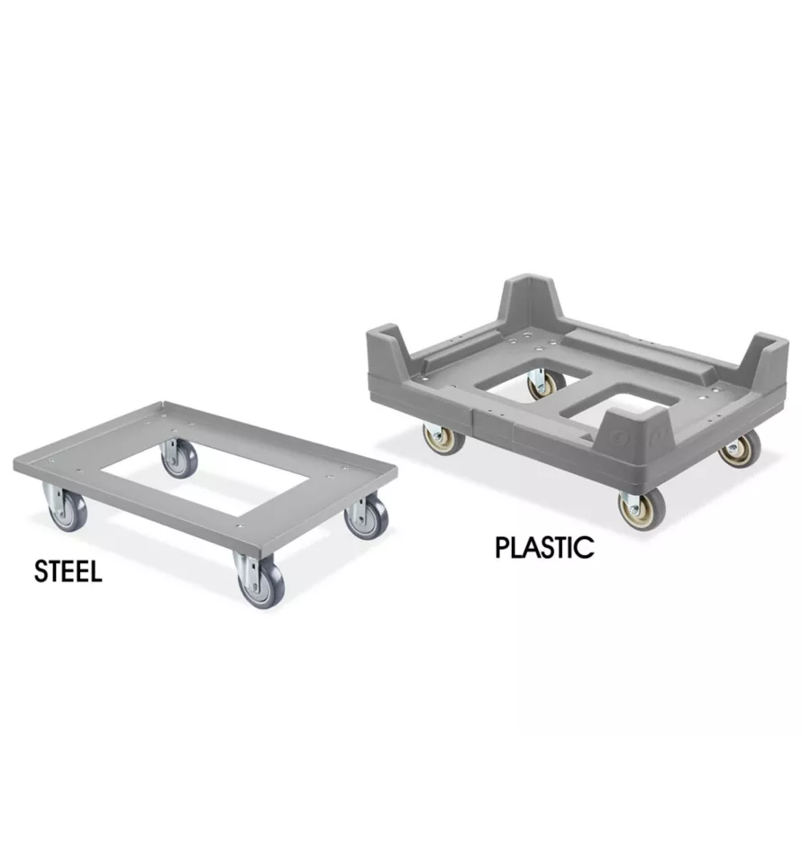 Heavy-duty moving dolly included with every package